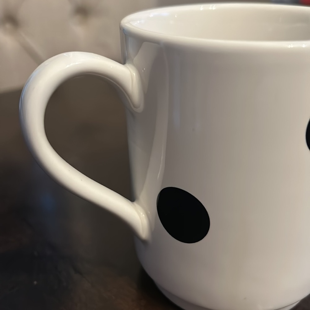 ♠️ kate spade ♠️ NEW YORK LENOX mug with black spots dots - excellent condition! - Picture 5 of 5
